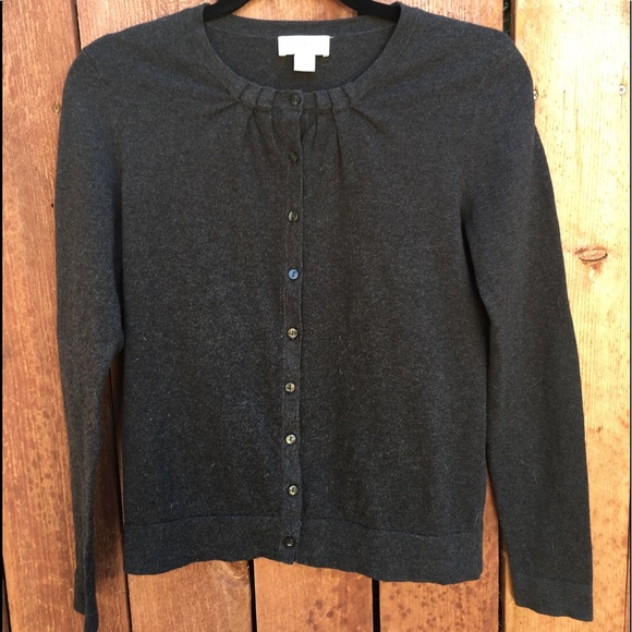 LOFT Sweaters - **NWOT** Loft Dark Gray Cardigan